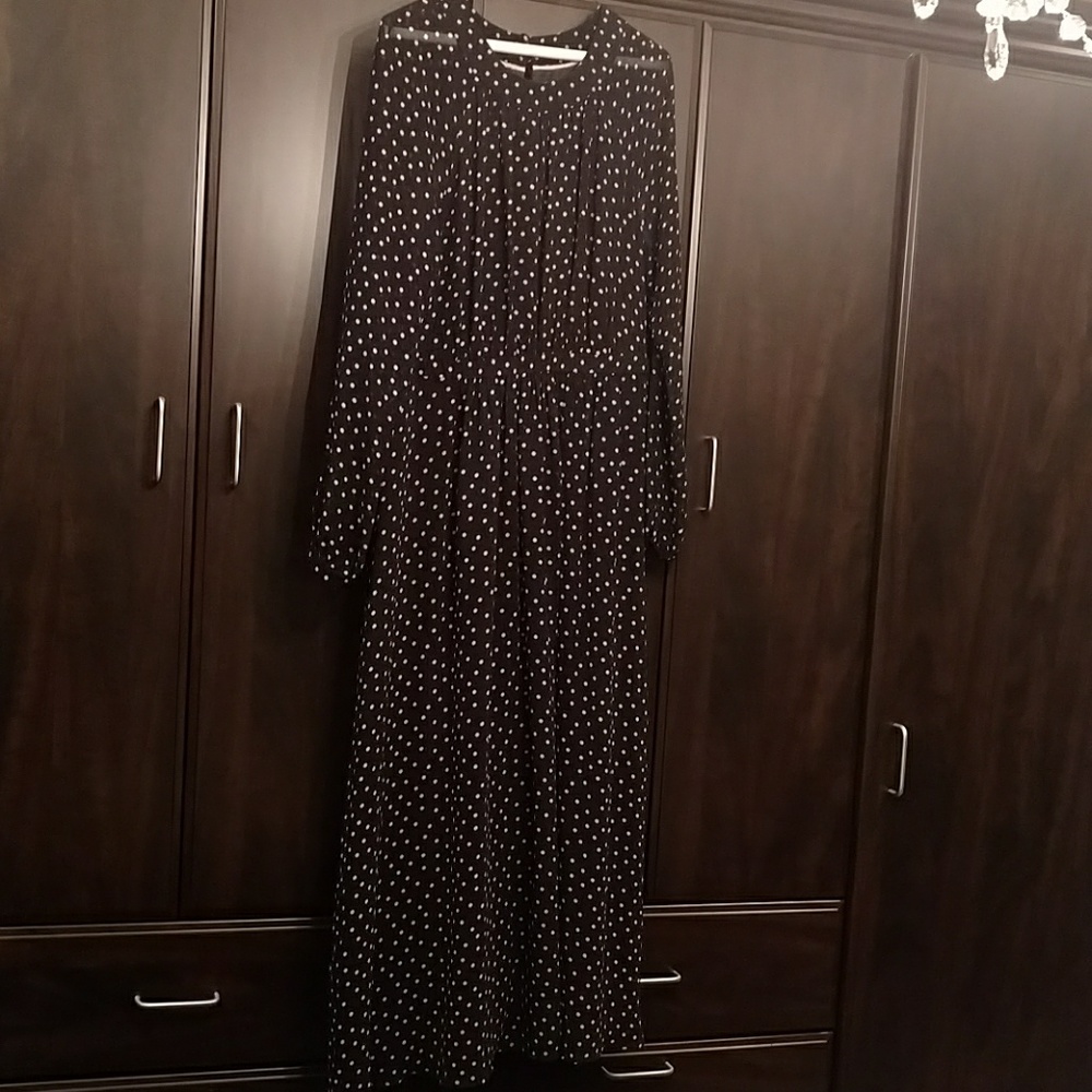Long Boden chiffon dress 10L.